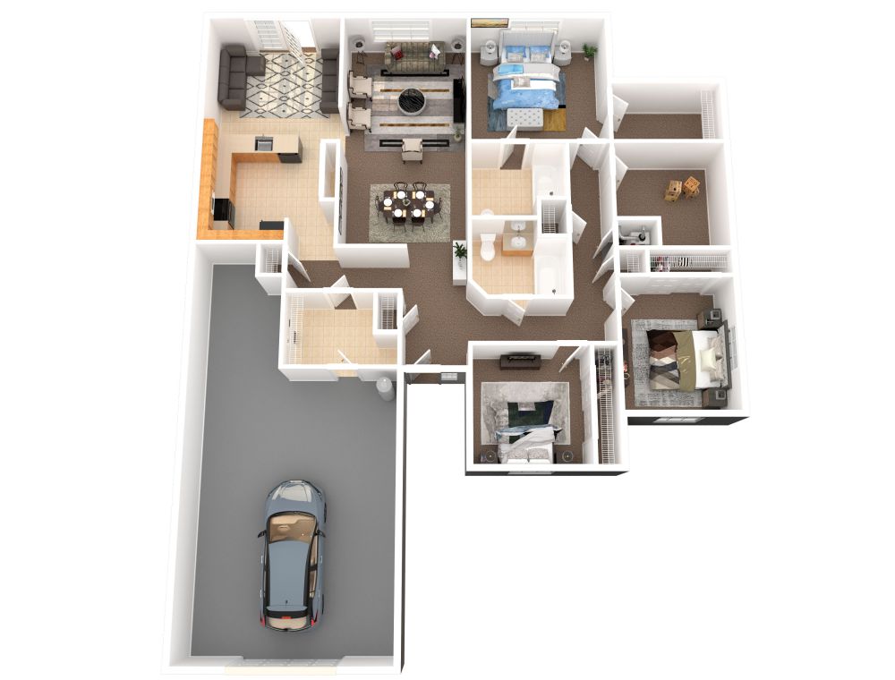 3 Bed 2 Bath (ADA-EFM)